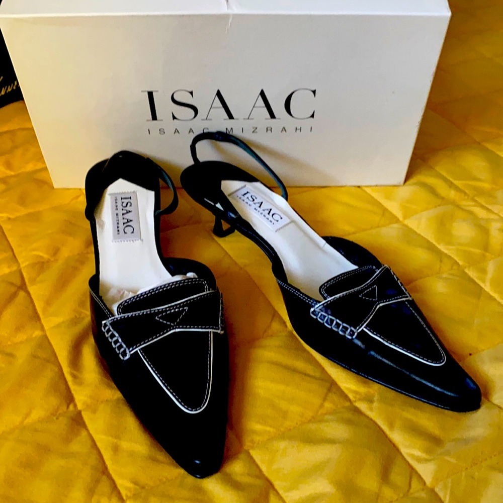Isaac Mizrahi Black Matte Heels 7